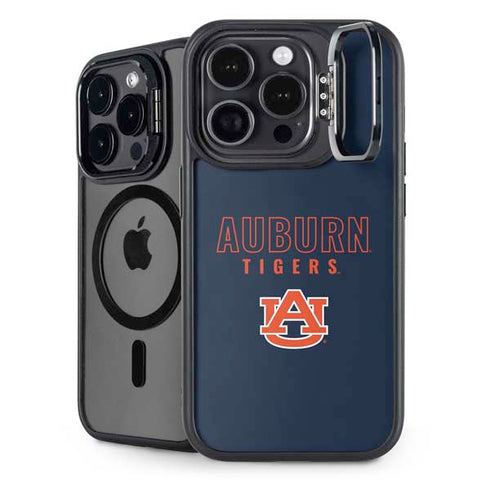 Auburn University Tigers Outline iPhone 15 Pro Kickstand Case
